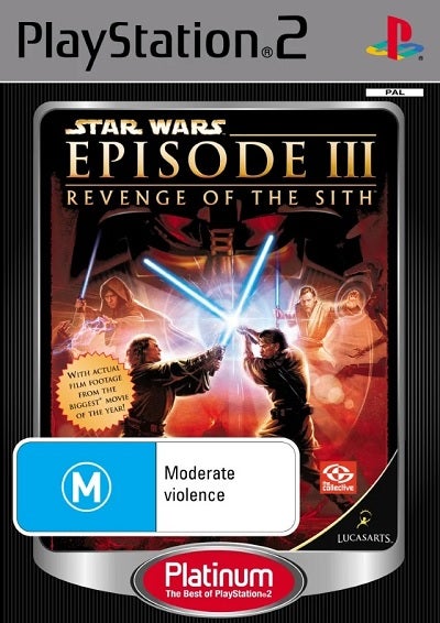 Lucas Art Star Wars Episode 3 Revenge Of The Sith Platinum Refurbished PS2 Playstation 2 Game